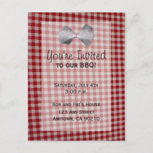 Invitation de barbecue de BBQ de pique-nique