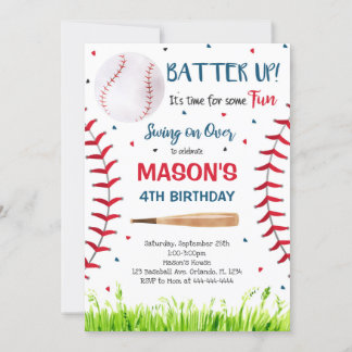 Invitation de baseball, Invitation de baseball, Ba