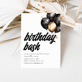 Invitation de Bash avec ballons