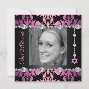 Invitation de Bat Mitzvah photo de conception de d