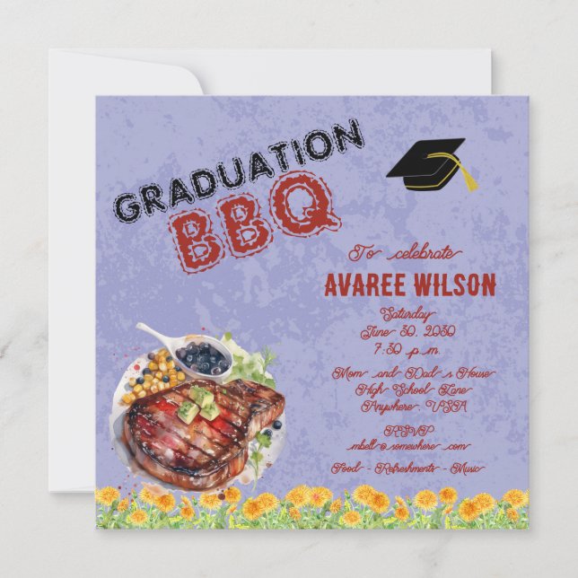 Invitation de BBQ (Devant)