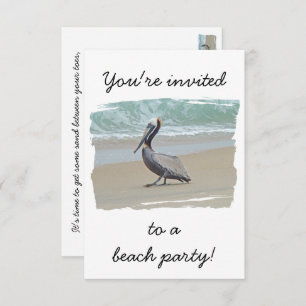 Invitation de Beach Party