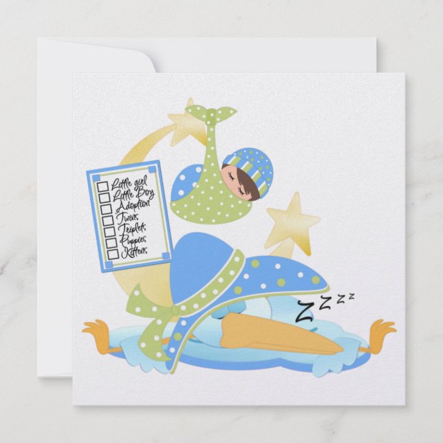 Invitation de bébé (Devant)