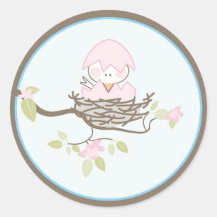 Invitation de bébé ou autocollant de faveur