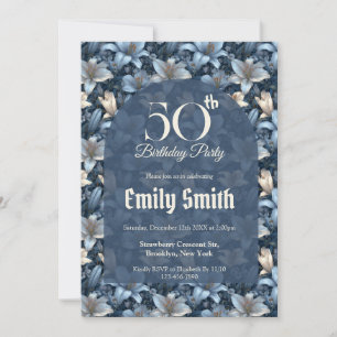 Invitation De belles lys charment l'anniversaire de la fille