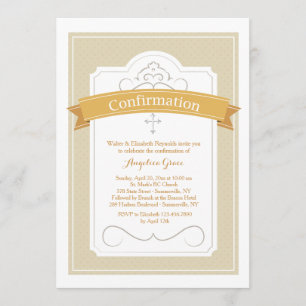 Invitation de bénédiction de confirmation