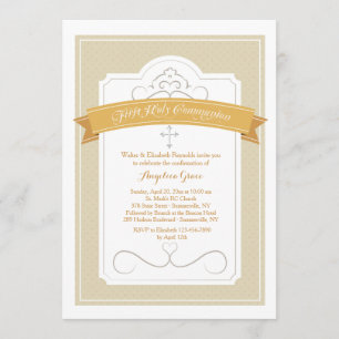 Invitation de bénédiction de première communion