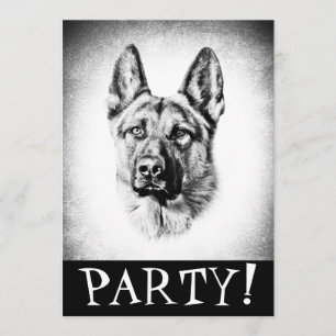 Invitation de berger allemand