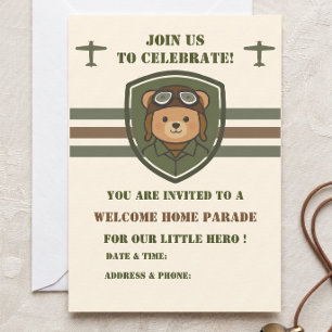 Invitation de bienvenue à la maison pour l'ours av