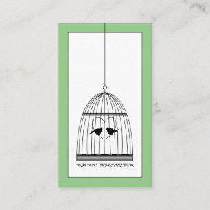 Invitation de billet de Baby shower de cage cardia