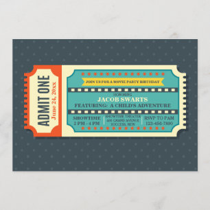Invitation de billet de cinéma