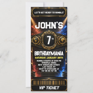 Invitation de billet de fête d'anniversaire de lut