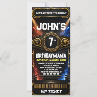 Invitation de billet de fête d'anniversaire de lut