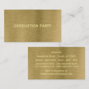 Invitation de billet de la partie de graduation de
