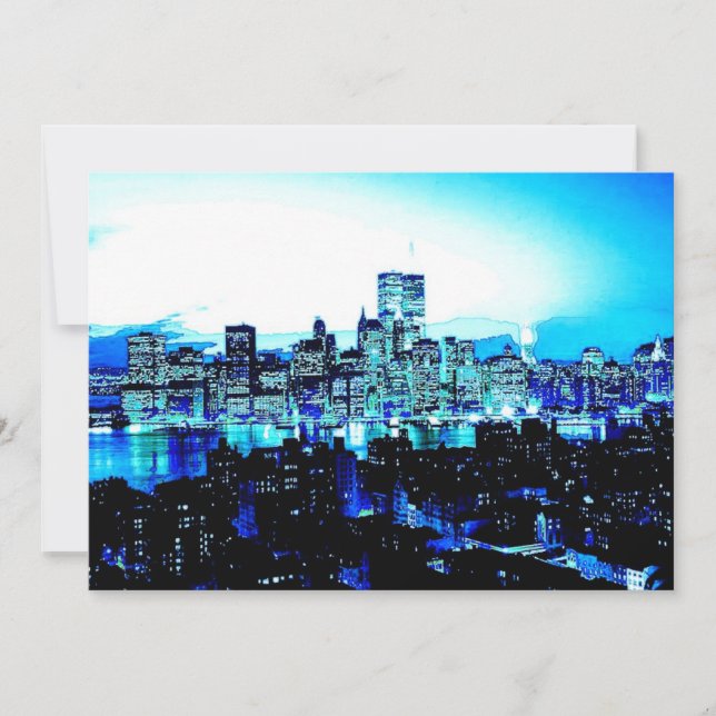 Invitation de Blue New York City (Devant)