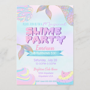 Invitation de boue de sirène, invitation de partie