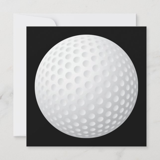 Invitation de boule de golf (Devant)