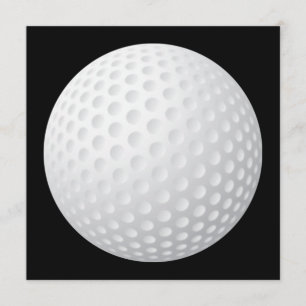 Invitation de boule de golf