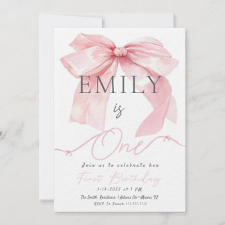 Invitation de Bow rose