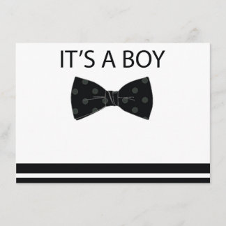 Invitation de Bowtie Baby shower