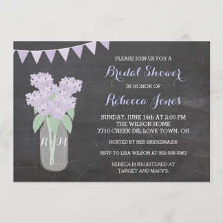 Invitation de BridalShower de pot de maçon