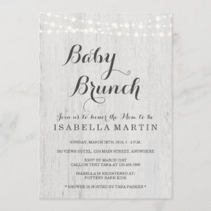Invitation de brunch de bébé