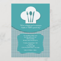 Invitation de brunch de mariage de courrier du