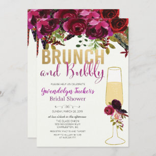 Invitation de Brunch et de Bubbly