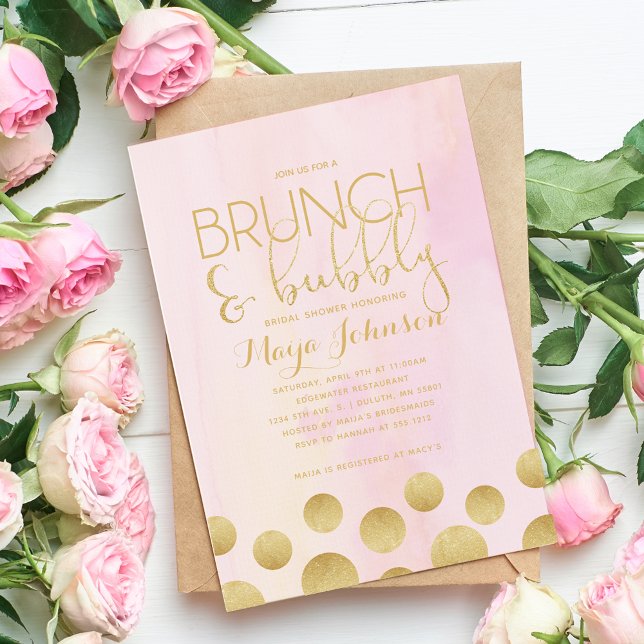 Invitation de Brunch et de Bubbly (Créateur téléchargé)