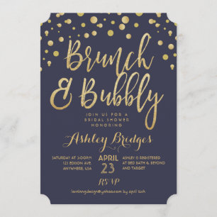 Invitation de Brunch et de Bubbly