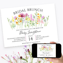 Invitation de Brunch fleur sauvage Meadow
