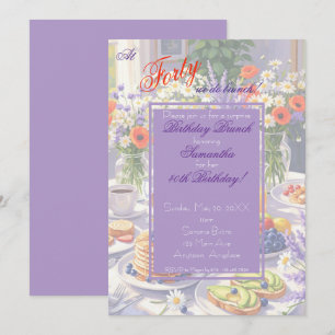 Invitation de Brunch Floral