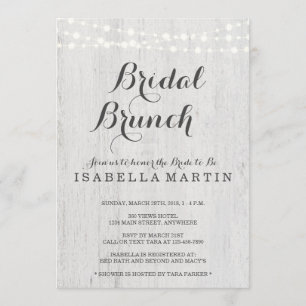 Invitation de Brunch nuptial - Mariage rustique