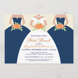 Invitation de Brunch nuptial (marine)