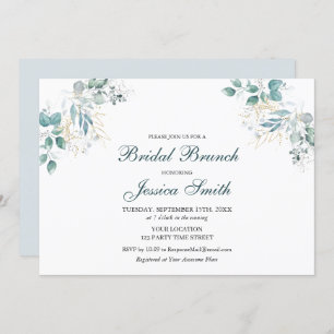 Invitation de brunch nuptiale Watercolor