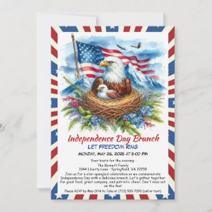 Invitation de Brunch pour la fête de l'Indépendanc