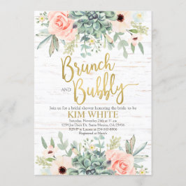 Invitation de brunch pour une baby shower de maria