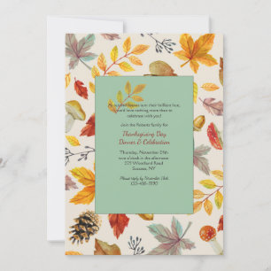 Invitation de cadre d'automne