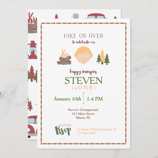 Invitation de Camper (Devant / Derrière)