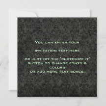 Invitation de Carré victorien foncé