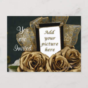 Invitation de carte postale 50e anniversaire - per