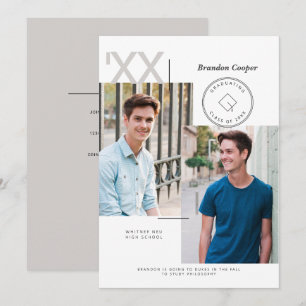 Invitation de Casquette contemporain