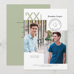 Invitation de Casquette contemporain