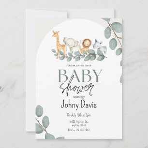 Invitation de célébration de Baby shower personnal