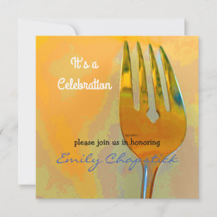 Invitation de célébration moderne culinaire