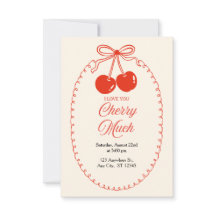Invitation de célébration sucrée aux cerises 🍒