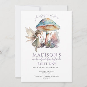 Invitation de champignons de fée