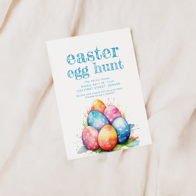 Invitation de chasse aux oeufs de Pâques avec pani (Créateur téléchargé)