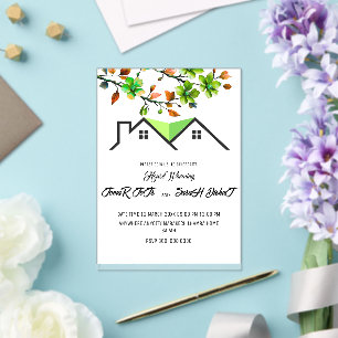 Invitation de Chauffage de Maison Modifiable, P
