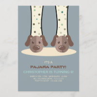 Invitation de Chaussons de marionnettes de la fête